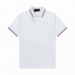 品牌 普拉达 prada 面料 纯棉丝光珠地 克重 260 颜色 黑色 白色 尺码 M-Xxl 原版定制1 1细节还原 三标Logo齐全 高端定制 刺绣Logo