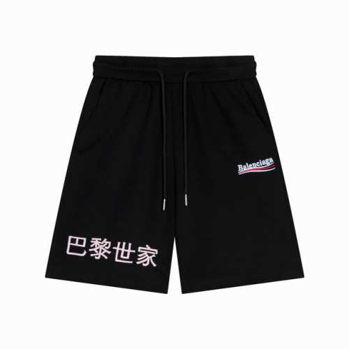 春夏短裤新款1:1经典款式 Balcenaiga 采用高级质量面料：400G.棉80%.聚酯纤维16% 码数：Xs. S. M. L. 颜色： 黑色.前幅左右经