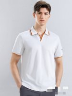 Ouk 顶级品质男士Kiton Mazzorbo无纽扣polo衫 植根于一个世纪的传统 专为欣赏永恒风格艺术的人士精心打造 定织高端100%长绒棉蜂巢珠地面料