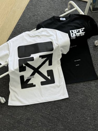 off-White Ow经典后背箭头印花短袖圆领情侣款T恤 轻奢主义，男女日常通勤穿搭必备单品，正确版本，随意对比！ 高品质240克高克重爽滑面料，保证舒适性同