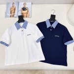 李兰迪同款 Miu 25Ss 春夏最新款一系列拼接格纹polo衫+短半裙+中长款半裙 藏蓝色非常好看 休闲时髦又有高级感 运动休闲洋气减龄 可以一套搭配 或者分