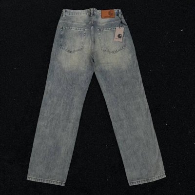 款号298 高品质 #Carhartt* 卡哈特 Fw23秋季新款日系主线户外工装系列水洗牛仔裤子. 男女同款 情侣款 定制牛仔面料 基于纯棉材质特性 透气性亲