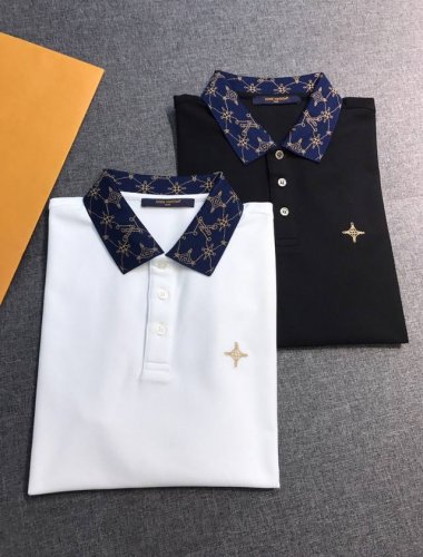新品 -V登家族男士珠地网眼棉翻领马球polo衫，香港洋行渠道货，重磅高端臻品，高奢品鉴白金级单品，25年春夏新品，经典人气单品！！ 极符合V登家美学基调的一款