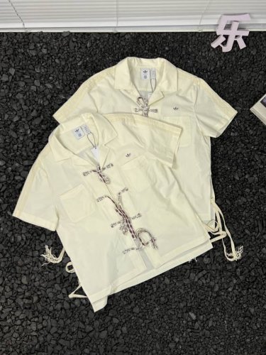 adidas Originals X Clot 联名款 蝴蝶扣短袖衬衫 Get宋雨琦穿搭！Bowlinggender Neutral By Edison Che