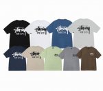 上新款号：S117 Stussy斯图西 Stussy 纽约定制Logo印花圆领短袖T恤 男女同款 原版打造 细节高控 -面料精选220G纯棉面料 手感柔软舒适