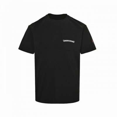 Chrome Hearts 克罗心 24Ss 后背红字梵文短袖 面料采用26支Oe纱线，区别市面21S纯棉纱线，市场纱线不一样代表着整件衣服提花的形状大小针距都