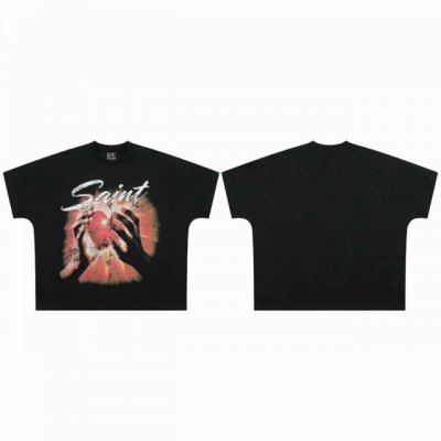 saint Vintage 美潮特殊版型连体袖爆款短袖T恤 P价： 码数：M L Xl 款号：2154 颜色：黑色
