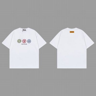 2025Ss Lv 路易威家 春夏短袖三花立体绣花 男女同款码数Xs S M L