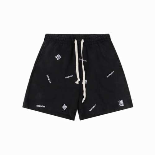 Givenchy 纪梵希 水洗刺绣破坏短裤 面料采用330克全棉材质，手感软糯舒适，成衣水洗工艺，进口Tajima机台定位刺绣，定制纯银弧形贴扣，纯手工缝合，定