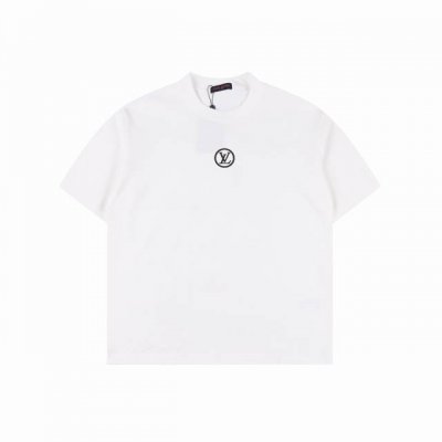 louis Vuitton 路易威登 Lv 25Ss 硅胶圆标短袖T恤 面料采用定制240G 26支特滑双股精棉平纹高密无尘全棉布料。前幅高密度加厚，走线平整，
