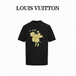 louis Vuitton 路易威登 25Ss 蜜蜂印花短袖 面料采用32支双纱240克重精梳棉，定制32支1*1螺纹，成衣两遍水洗处理，面料舒适亲肤无异感，定