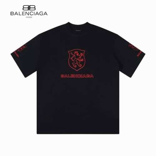 130【原单】款号：Bl002 【上新】Balenciaga 巴黎世家 Lion Club盾牌刺绣字母短袖- balenciaga Lion Club水洗短袖
