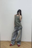 rick Owens 2025 新款两头拼接小众设计时尚潮流个性背心 Smlxl