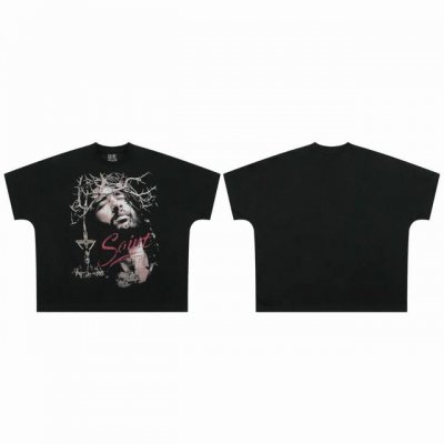 saint Vintage 美潮特殊版型连体袖爆款短袖T恤 p价： 码数：M L Xl 款号：2153 颜色：黑色