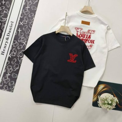 尺码S-Xl 顶级版本 路易威登Lv 25Ss早春新款 刺绣Logo标识短袖 轻奢主义 男女日常通勤穿搭必备单品 正确版本 欢迎对比 详细特征 320克 % 纯