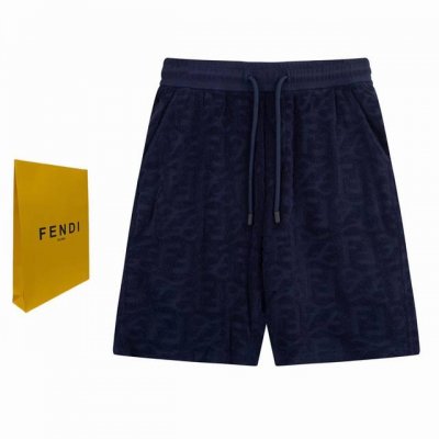 顶级最高版本 Fendi 芬迪 Ff 经典提花毛巾料满印字母短裤五分裤 男女同款 情侣款 宽松版型 最高版本 原版面料 高版本 高品质 所有细节 面料辅料工艺