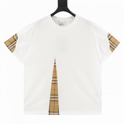 burberry 巴宝莉 格纹拼接短袖T恤 今年夏季最新配色的王牌Bbr 经典中的圣经 ~可男可女的经典款 基础百搭不失时尚魅力 绝对是每年夏天的爆款 年度最强