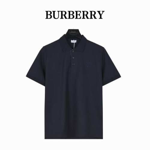 Burberry 巴宝莉 经典刺绣Tb字母短袖Polo衫 原版品质，欢迎对比。 衣领为双系统提花定织扁机制成，有弹性，不变形，衣服全部原生布捆边，前胸双层面筒，