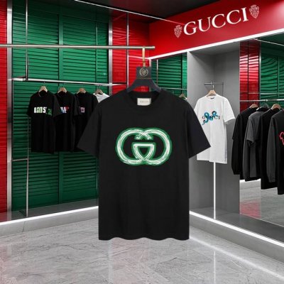 上新款号：G761 Gucci~古驰 2025新款高品质圆领短袖T恤 袖口车有进口绣花标 定制定染,手感非常舒服 超级百搭好看的一款短袖 三标齐全 非市场普通版