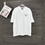 巴黎世家2025新款刺绣字母Logo情侣款短袖T恤 高版本高版本 原版面料 数码直喷印花工艺 网红明星同款 高版本 高 品质 面料采用300克纯棉面料 手感超级