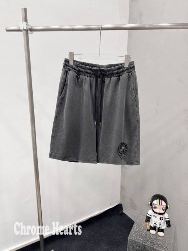 Chrome Hearts 克罗心 25S S 水洗马蹄棉质短裤五分裤 顶级面料品质短裤，夏季搭配绝对高级好看！！高端版本，欢迎随意对比！！整体版型一级棒！！面