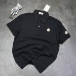 蒙口 Moncler2025年商务休闲翻领polo衫 珠地面料，注重透气吸汗，良好的弹力纤维，保证了持久耐穿 不变形。 颜色: 黑色 白色 灰色 尺码:M-4X