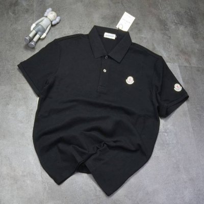 蒙口 Moncler2025年商务休闲翻领polo衫 珠地面料，注重透气吸汗，良好的弹力纤维，保证了持久耐穿 不变形。 颜色: 黑色 白色 灰色 尺码:M-4X