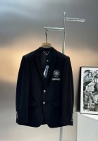 Ch*Rome Jearts克罗心*高级印度丝.新款休闲西服外套老客户推荐外贸公司订单！漂洋过海纯手工打造印度丝.3D克罗心经典标志.珠片绣花搭配高级印度丝.霸