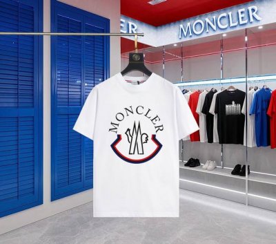 升级版本 手机智能感应~Nfc芯片袖章~直达官网防伪 Moncler~蒙口 2025新款高品质圆领短袖T恤 袖口车有进口绣花标 定制定染,手感非常舒服 超级百搭