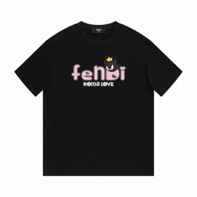 Fendi 芬迪粉色字母短袖T恤,优雅的设计看起来气质满满！版型剪裁特别有讲究！上身很洋气显瘦内搭外穿都看高密针织圆领设计，平整简约！亲肤透爽！T恤面料的柔软性