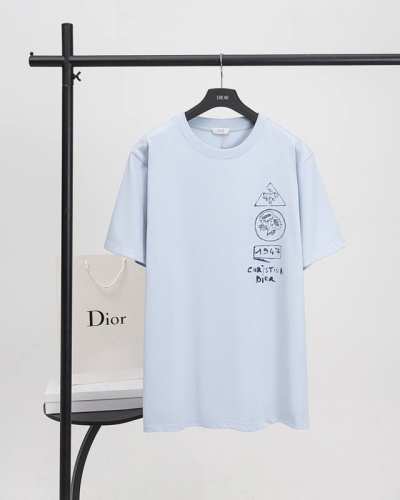 100【顶级版本.官网品质】 dior迪奥25新款梦幻小屋与灵动树影短袖T恤 采用原板独家定制280克32支双纱纯棉面料质感非常柔软舒服 100%区别市场的顶级