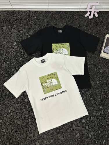 北面The North Face宽松休闲纯色时尚百搭印花Logo套头重磅圆领山系透气短袖T恤 男女同款 夏日穿搭还在纠结怎么选？一件北面The North Fa