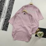 尺码Xs-L做旧破洞 Balenciaga 巴黎世家 2025夏季新品后背梵文字母Logo水洗磨烂破洞做旧短袖T恤 本市场No.1的质量 真正天花板品质 全部原