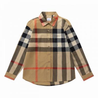 burberry 巴宝莉 经典大格纹衬衫 定制原版一致20支精梳棉单线纱 纱线全部订染 最终确定织法 无论是格型大小线条粗细均达到Y版水平并且布料没有尾斜现象