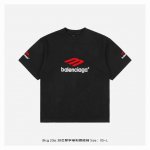 balenciaga 巴黎世家 23Ss 3B巴黎字母刺绣短袖 采用16支精梳赛络纺平纹布对板环保硫化染色，成衣克重330克，无尘烧毛加食毛工艺，确保布面清晰上