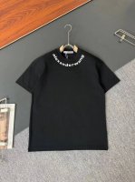 Alexanderwang*亚历山大*Aw 春夏最新款圆领时尚短袖T恤，重克纯棉双纱纯棉面料！贴肤舒适，耐看又好穿，厚板硅胶工艺Logo设计，原厂工艺一丝不苟，