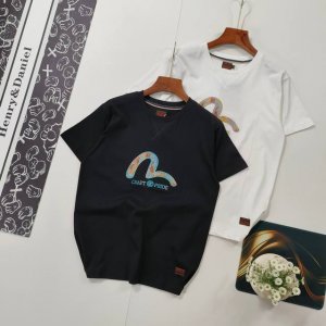 尺码S-2Xl 掌柜推荐 evisu 福神 新款男女同款小海鸥贴布短袖T恤 原版面料高版本高品质 网红明星同款 evisu不时革新与重塑经典元素 保持 图案T恤