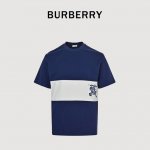 burberry 巴宝莉 Bbr 25Ss 白色横条战马印花短袖 定做布料 印花辅料细节都是采用一比一复刻 采用300G棉质布料32支精双棉纱平纹 无蚀尘毛艺工