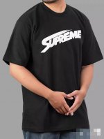 891款Supreme Fw23 Week7 Mont Blanc Tee 字母印花休闲圆领短袖T恤 男女同款 码数Smlxl 黑色白色