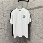 dg*杜嘉* 2025春夏款 简约经典圆圈字母刺绣 个性Logo 定制双纱平纹纯棉面料 短袖T恤 男女同款 尺码 S 90-130斤 M 120-150斤 L