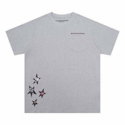 高版本Chrome Hearts 克罗心 Mattyboy系列卡通印花短袖！面料使用 G高克重全棉双纱面料，胸口小口袋，纹路清晰可见，质感柔软细腻光滑，垂感十足