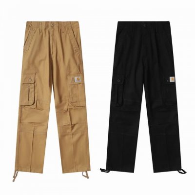 价格p下调 款号Fz197 现货Carhartt 卡哈特重磅多口袋工装裤双膝伐木工裤 面料采用棉布水洗面料防撕拉,结实耐穿。这种坚韧的棉布经过漂洗可增加舒适度,