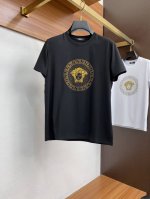 范思哲 2025春夏秀款顶级进口丝光棉面料短袖 修身版型 专柜款时尚不失奢华 品质毋庸置疑 上身效果超赞，奢华官网同款 码数 M-3Xl
