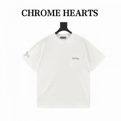 chrome Hearts克罗心25Ss彩色十字架短袖T恤 宽松版型高密度针织，面料280克双纱，1*1双纱螺纹，手感柔软舒适，不变形，Os落肩宽松版型，男女同