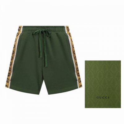 Gucc反光条短裤，面料定染450G全棉鱼鳞大毛圈，领标带芯片，吊牌六张完全原版一致，洗标特定成分与市面通版辅料不同，反光条高密度弹力可拉伸，区别垃圾无弹劣质，