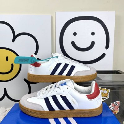 德训Hy009白兰红 Adidas Originals Samba Og 轻松脚感 低帮板鞋 男女同款 尺码36-44