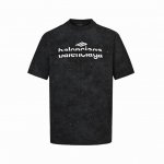 Balenciaga 巴黎世家 25Ss 渲染满天星刺绣字母短袖 采用双纱平纹，100%棉，32支双纱棉高密布，面料用的是国产新疆优质棉纱，新疆棉花是国产棉花中
