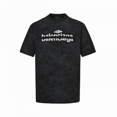 Balenciaga 巴黎世家 25Ss 渲染满天星刺绣字母短袖 采用双纱平纹，100%棉，32支双纱棉高密布，面料用的是国产新疆优质棉纱，新疆棉花是国产棉花中