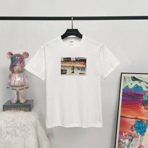 款号:Q12 # supreme Week 5 X Thrasher 联名款 Game Tee 休闲圆领印花游戏短袖T恤 男女同款 宽松版型 采用260克精梳棉