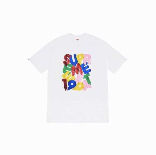 856款Supreme Week 1 Balloons Tee 气球样式Logo圆领短袖T恤 男女同款 码数Smlxl 黑色白色